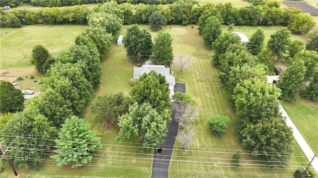 bird's eye view featuring a rural view