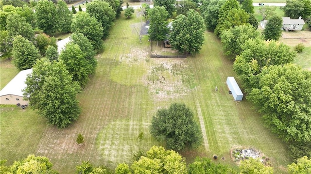 drone / aerial view featuring a rural view