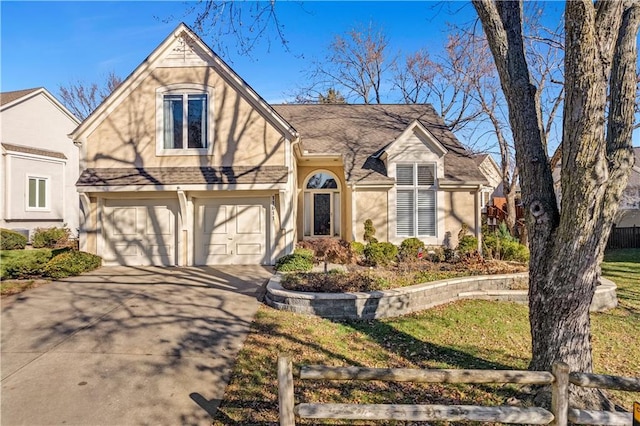 view of front of house featuring a garage