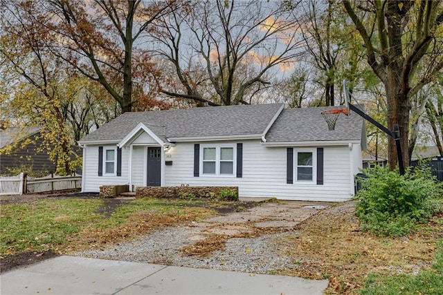 view of front of home