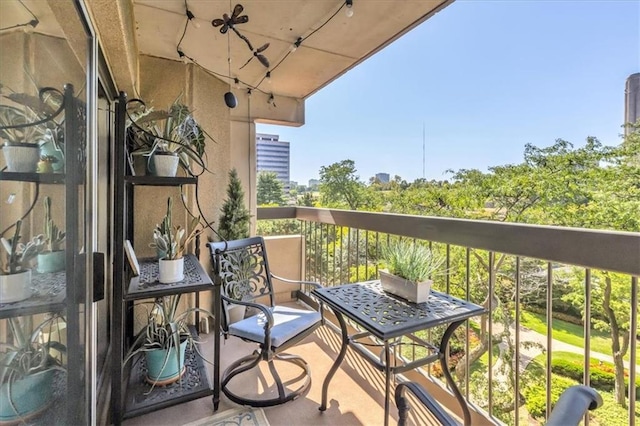 view of balcony