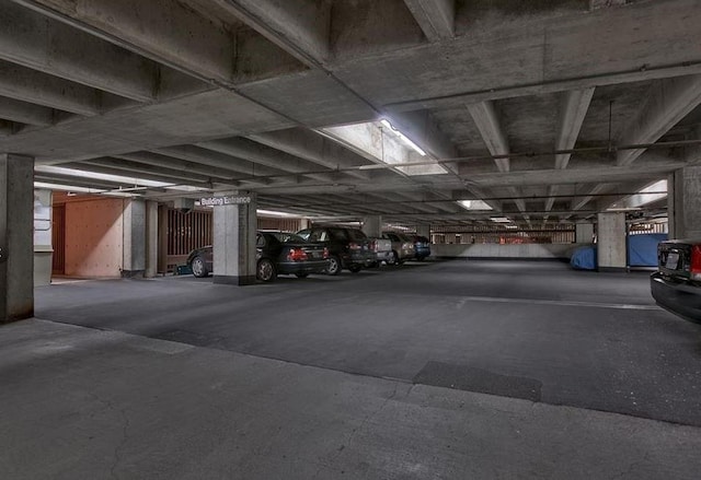 view of parking deck