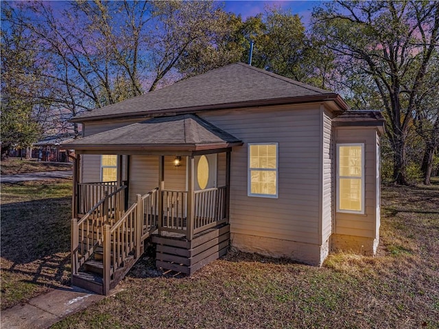 view of bungalow-style home