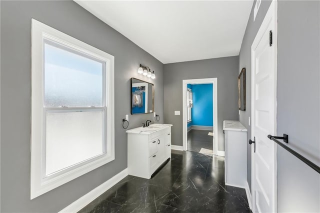 bathroom featuring vanity