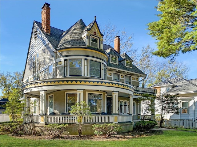 victorian home featuring a porch