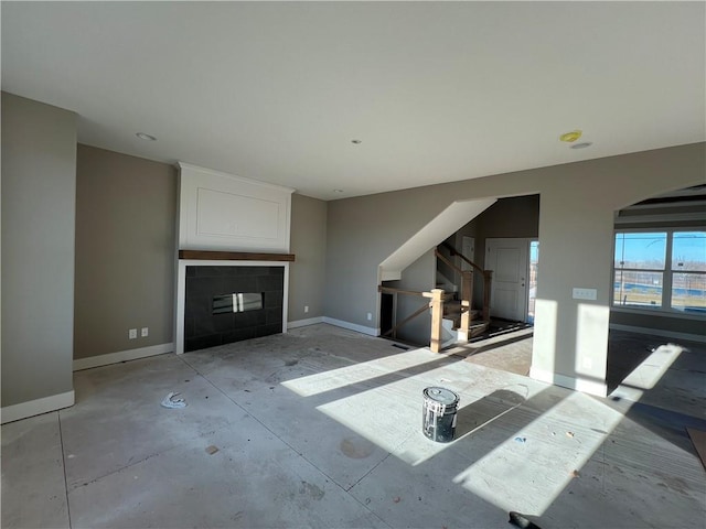 view of unfurnished living room