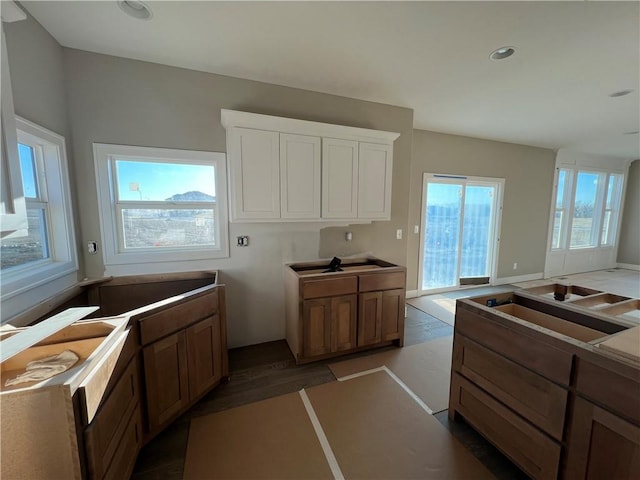 kitchen featuring hardwood / wood-style flooring and sink