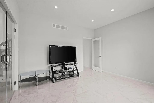 17012 E 38th Ter S, Independence, MO 64055 - living area featuring marble tiled flooring and recessed lighting