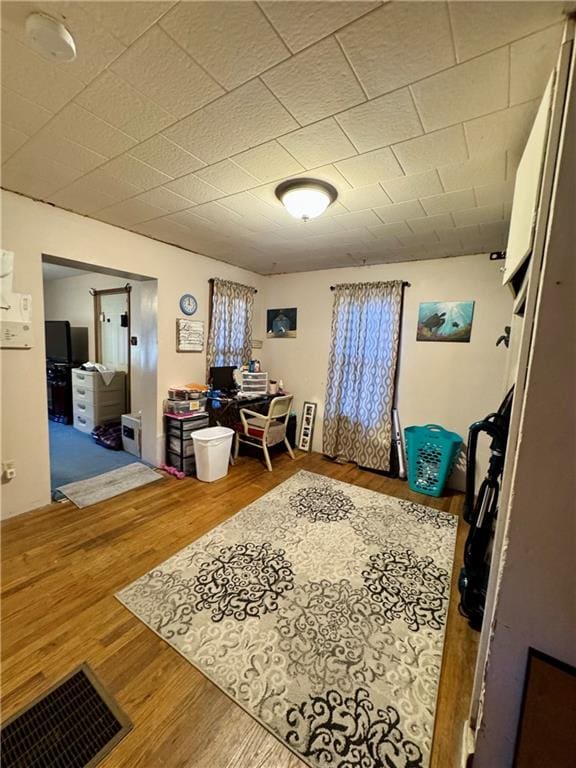 interior space featuring hardwood / wood-style floors