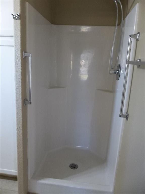 bathroom featuring walk in shower