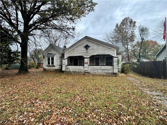 view of front of property