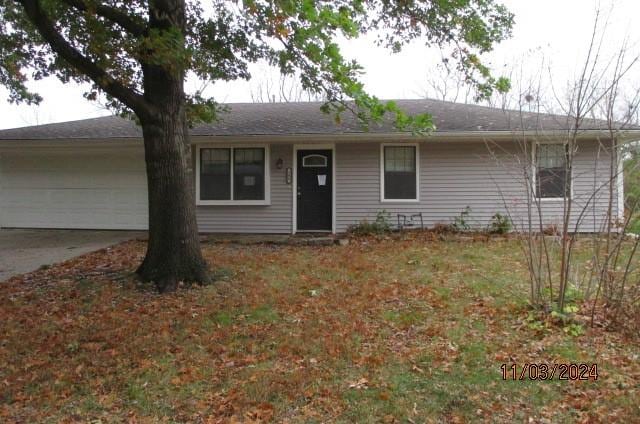 ranch-style house with a garage