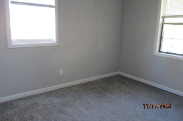 empty room featuring carpet floors