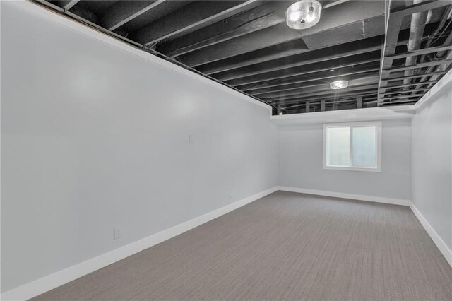 4520 NW 49th Ct, Riverside, MO 64150 - basement featuring baseboards and carpet