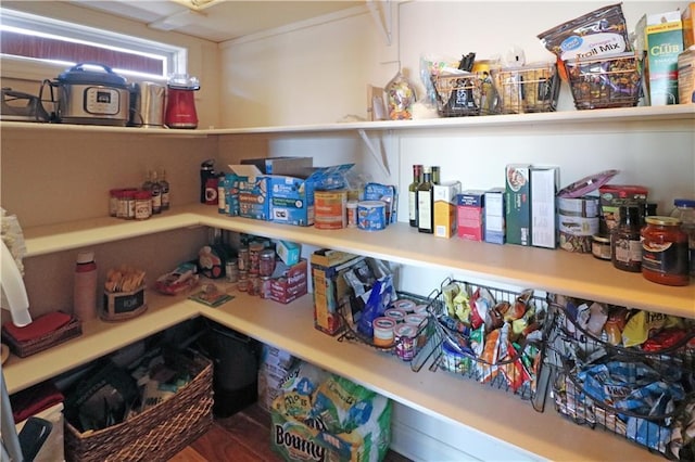 view of pantry