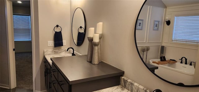 bathroom with vanity