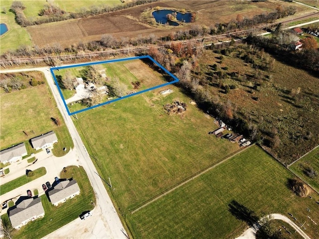 371 SW 1201st Rd, Holden, MO 64040 - aerial view of sparsely populated area with property boundaries highlighted