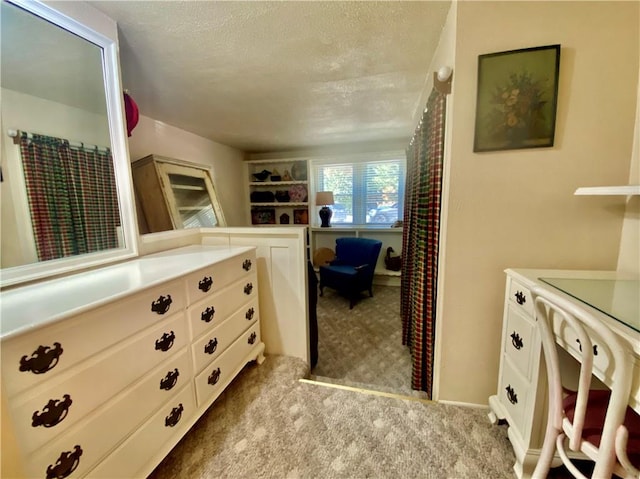 spacious closet with light carpet