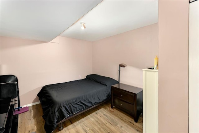 bedroom featuring light hardwood / wood-style floors