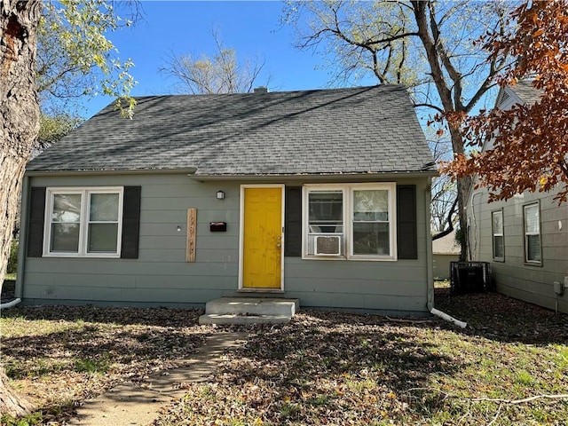 view of front of home featuring central AC unit