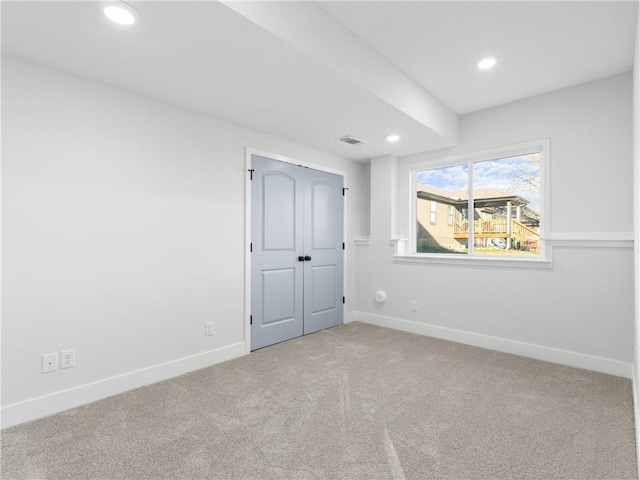 unfurnished bedroom featuring carpet floors