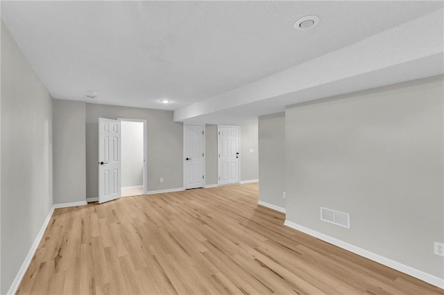 interior space with light wood-type flooring