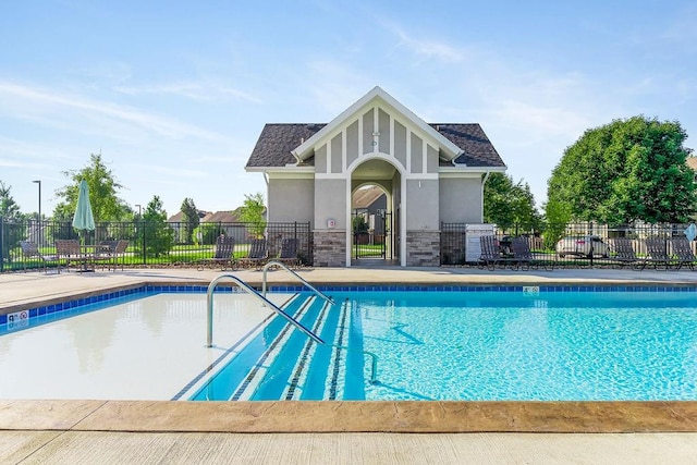 view of pool