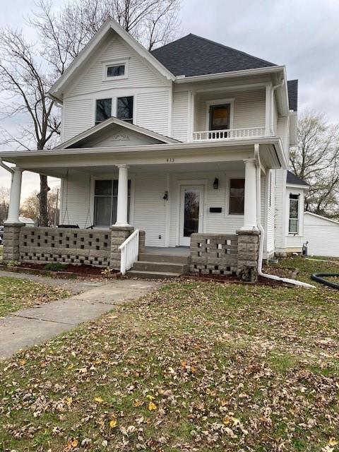 view of front facade with covered porch