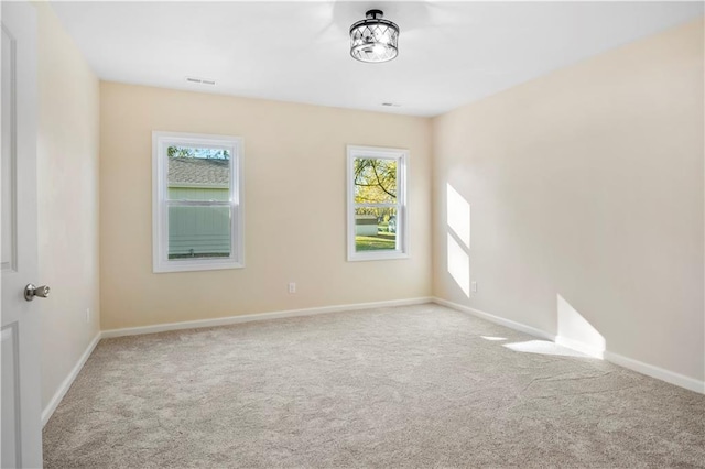 view of carpeted empty room