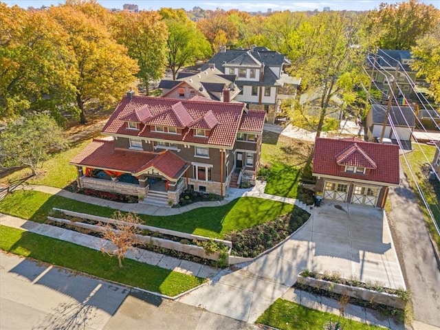 birds eye view of property