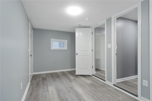 interior space featuring light hardwood / wood-style floors