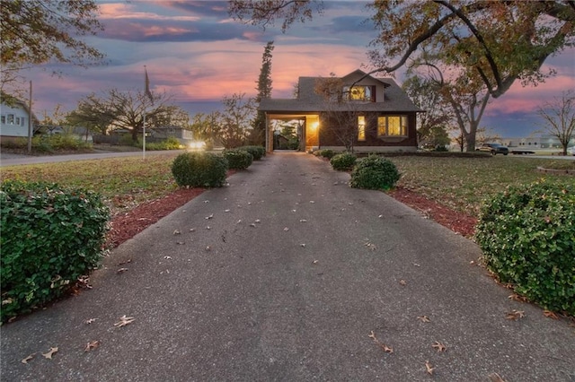 view of front of home