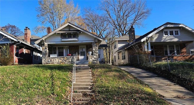 bungalow-style house featuring a porch