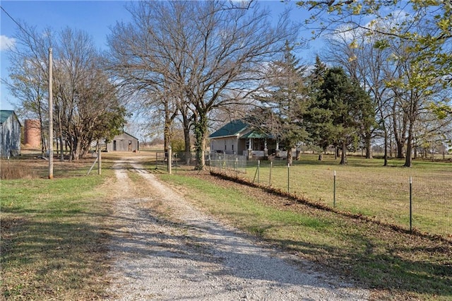 view of road