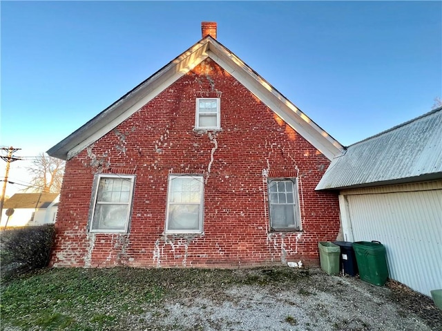 view of home's exterior