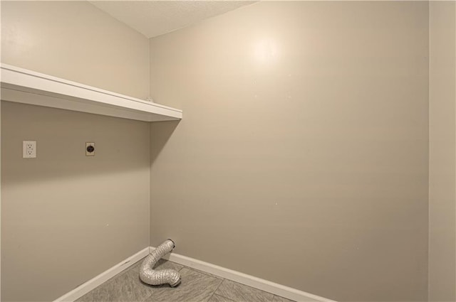 washroom featuring electric dryer hookup