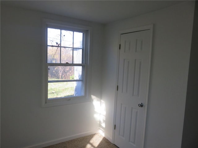 view of carpeted empty room