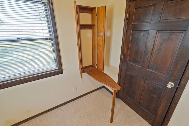 interior space with carpet floors