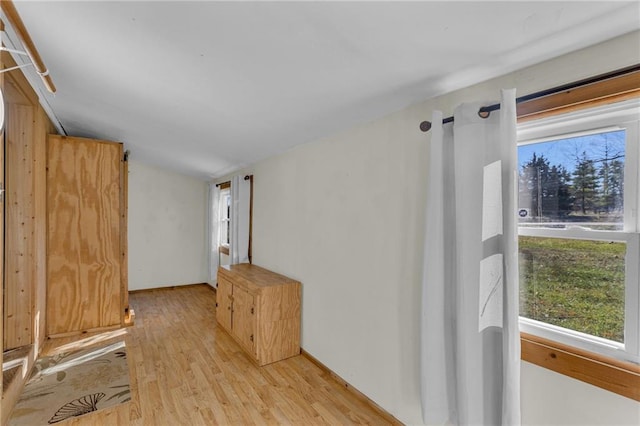 interior space featuring light hardwood / wood-style floors