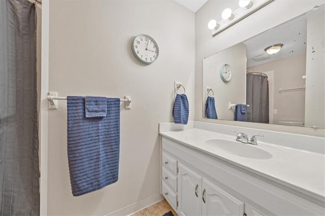 bathroom with vanity