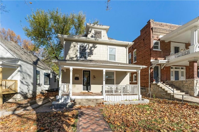 view of front facade with a porch