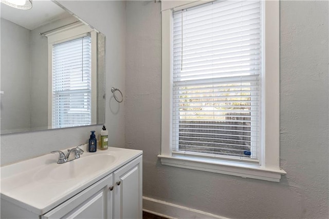 bathroom featuring vanity