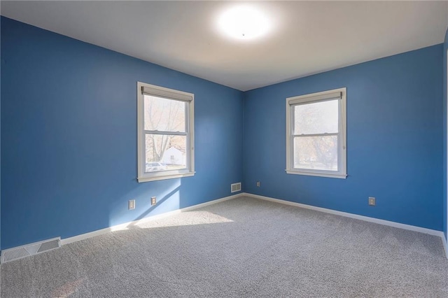 carpeted empty room with plenty of natural light