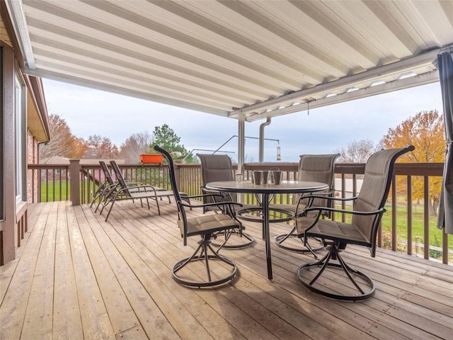 view of wooden terrace