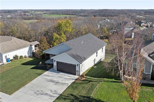 birds eye view of property