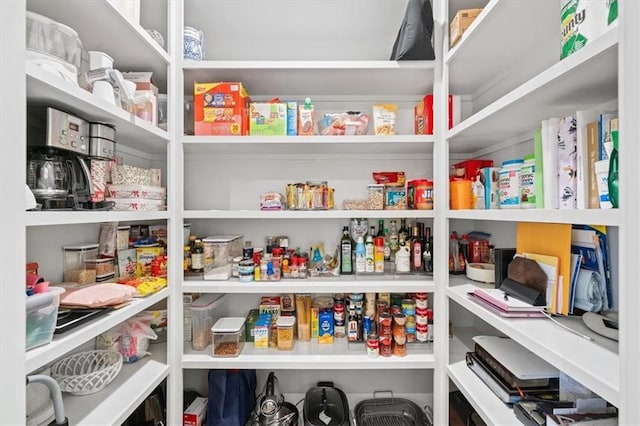 view of pantry