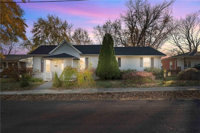 view of ranch-style home