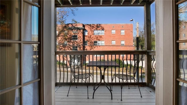 view of balcony