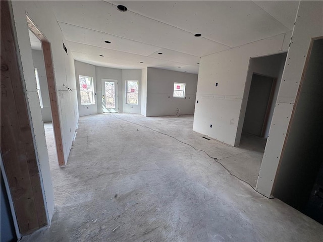 spare room with a wealth of natural light