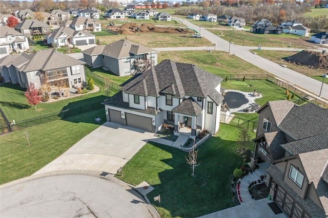 birds eye view of property